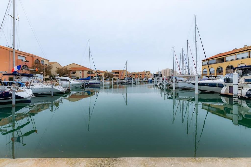 La Perle Du Port * Terrasse * Clim * Mer A 5 Min * Chambre * Carnon-Plage Eksteriør bilde